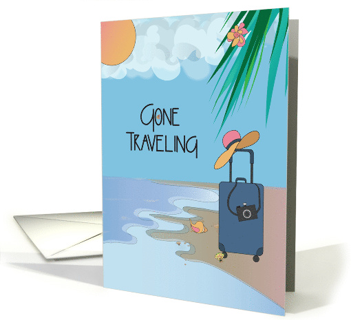 Hand Lettered Gone Traveling Birthday for Traveler... (1861736)