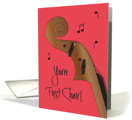 Hand Lettered First Chair Congratulations for String... (1865992)