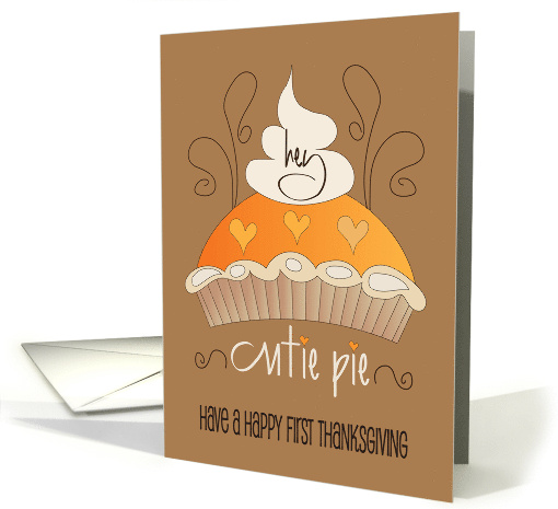 Hand Lettered First Thanksgiving for Baby Cutie Pie with... (1870456)