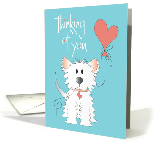 Hand Lettered Thinking of You Week with Fluffy Dog and... (1870862)