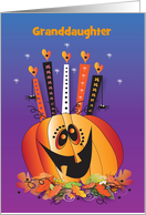 Halloween Jack O’ Lantern Birthday Candles and Custom Relationship card