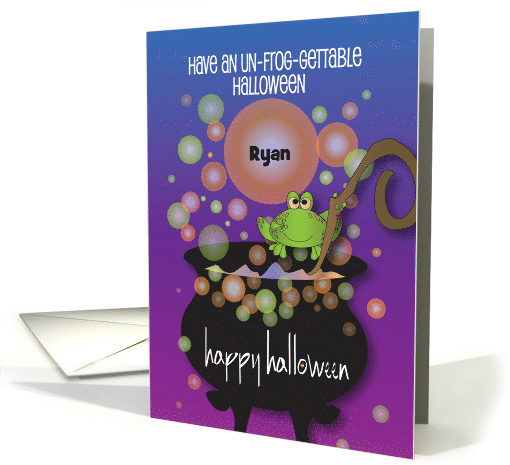 Hand Lettered Un-frog-gettable Halloween with Toad with... (1871832)