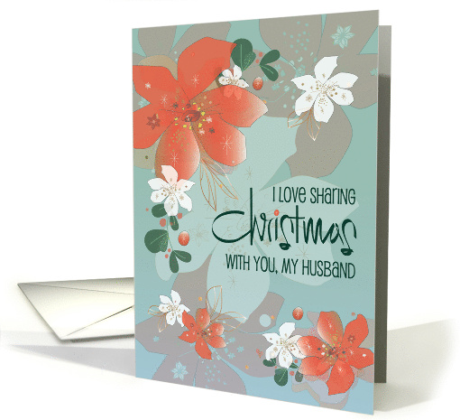 Hand Lettered I Love Sharing Christmas with Husband with... (1873362)