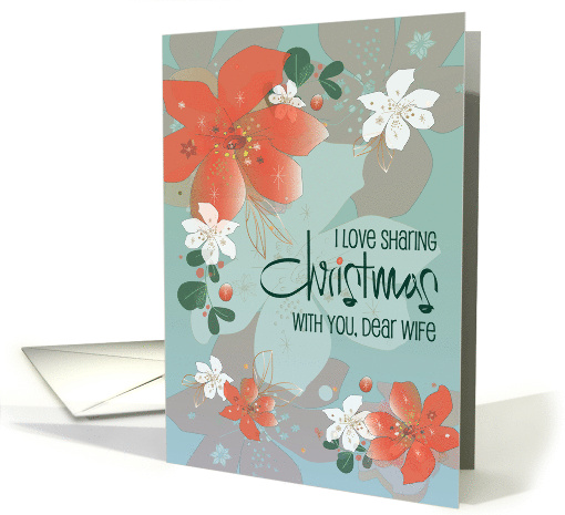 Hand Lettered Christmas for Wife I Love Sharing With You... (1873660)
