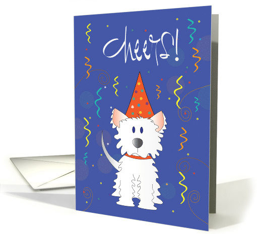 Hand Lettered Cheers New Year's From Pet Dog Party Hat... (1875038)