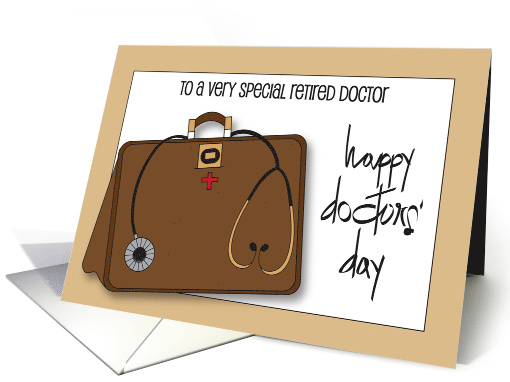 Hand Lettered 2025 Doctors' Day Retired Doctor Brown Case... (1875512)