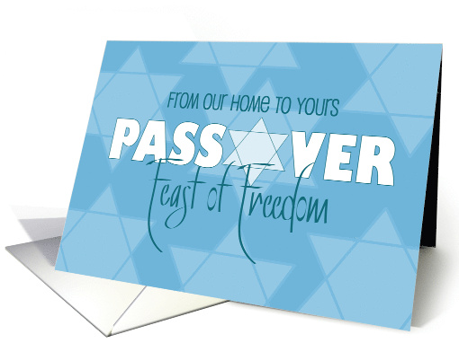 Hand Lettered Passover Feast of Freedom From our Home to Yours card