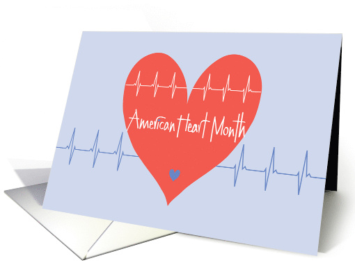 Hand Lettered February American Heart Month with Heart... (1878808)