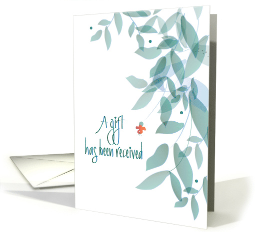 Hand Lettered Sympathy Memorial Donation Green Leaves and... (1879704)