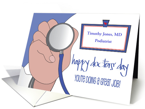 Hand Lettered Doctors' Day 2025 with Listening Device... (1881098)