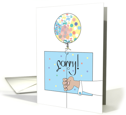 Hand Lettered Sorry for Friend with Hand Holding... (1881796)