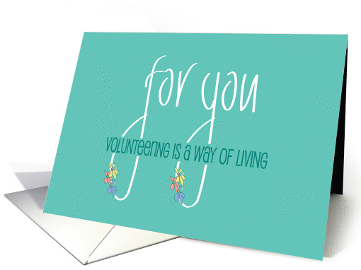 Hand Lettered Volunteering is a Way of Life Good Luck and... (1883264)