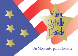 Spanish Gold Star Mother Flag and Star Madre Estrella Dorada Español