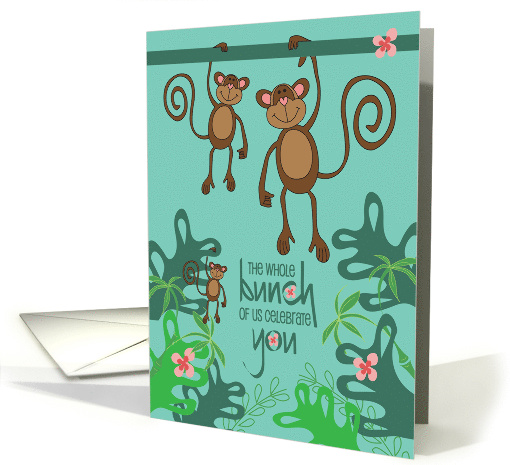 Hand Lettered Bunch of Us Celebrate You Congratulations... (1884030)