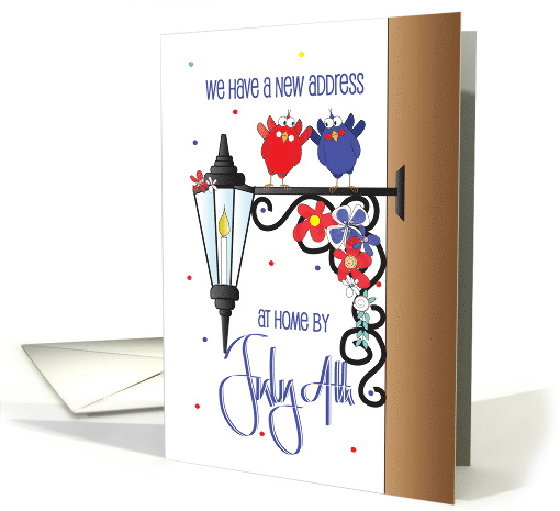 Hand Lettered New Address for July 4th Birds Porch Light... (1884170)