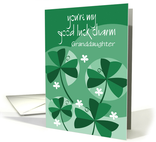 Hand Lettered St. Patrick's Day Shamrocks for Custom Relationship card