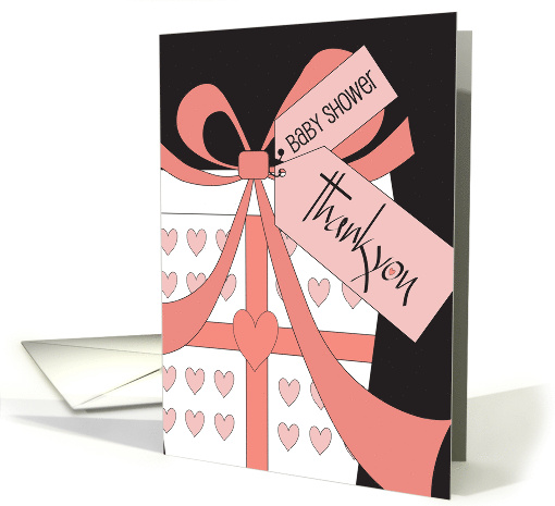 Hand Lettered Thank You for Baby Girl Shower Gift Pink... (1885940)