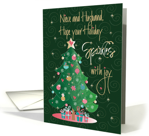 Hand Lettered Christmas for Niece and Husband Tree... (1886092)