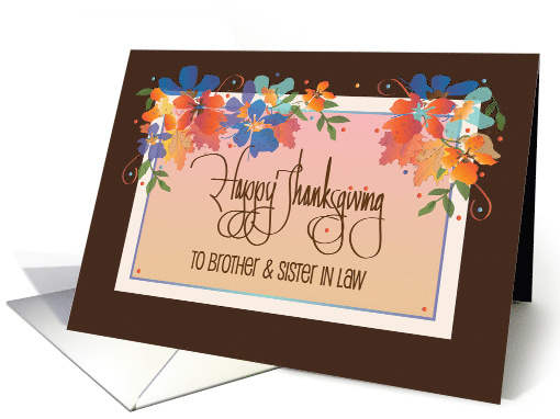 Hand Lettered Thanksgiving Brother and Sister in Law... (1887290)
