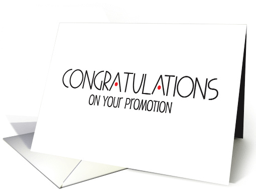 Hand Lettered Congratulations on Your Promotion with... (1887724)