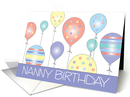 Hand Lettered Birthday for Nanny Straight String... (1888222)