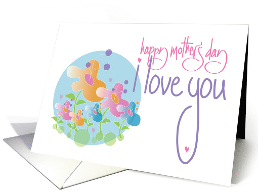 Hand Lettered Mother's Day for Wife I Love You with... (1890344)