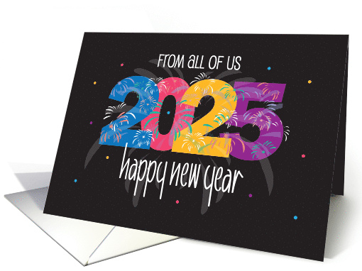 Hand Lettered New Year's 2025 from All of Us Large Date... (1890528)