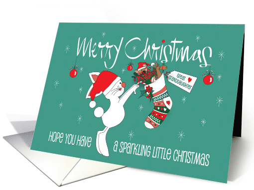 Hand Lettered Christmas Bunny and Stocking for Great... (1892198)