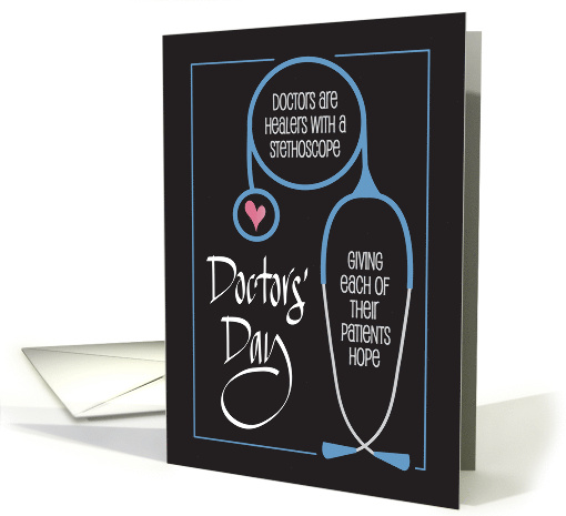 Hand Lettered 2025 Doctors' Day Stethoscope with Heart... (1892732)