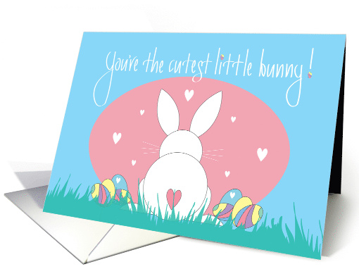 Hand Lettered Easter Cutest Little Bunny Heart Tailed... (1893586)