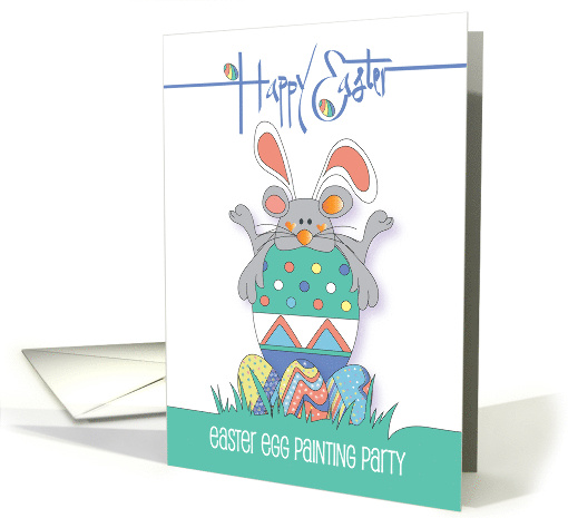 Hand Lettered Invitation to Easter Egg Painting Party... (1894464)