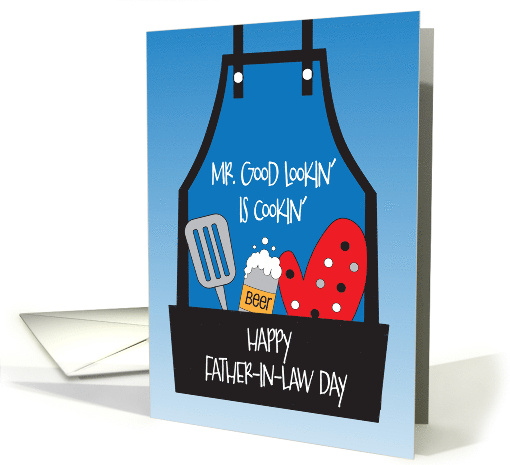 Father in Law Day Cooking Apron Pocket with Spatula Beer... (1894902)