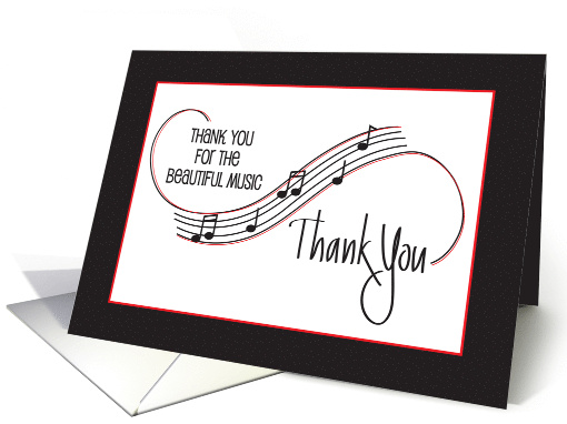 Hand Lettered Thank You for the Beautiful Music with... (1894904)
