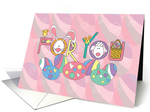 Easter For You For Little Girls Decorated Eggs Bunny Lamb... (1896224)