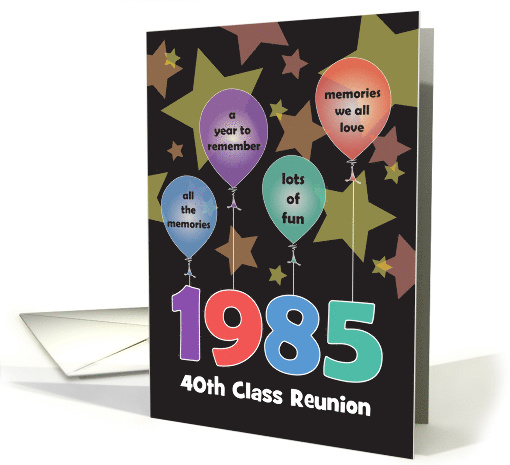 Class Reunion Class of 1985 Bright Colors Balloons with... (1896892)