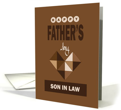 Hand Lettered Father's Day for Son in Law with Brown... (1898640)
