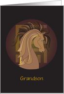2026 Year of the Horse Custom Relationship Stylized Horse in Circle card