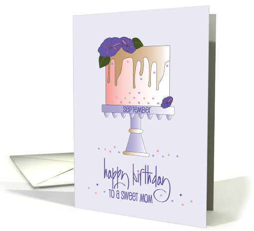 Hand Lettered Mom Birthday Monthly Flower Morning Glory... (1902624)
