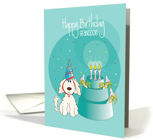 Hand Lettered Birthday for Pet Granddog Stacked Dog... (1905332)