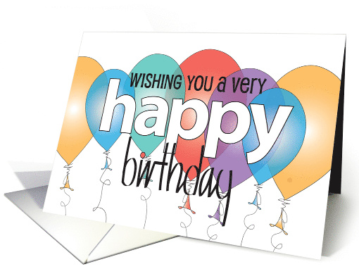 Hand Lettered Wishing You a Happy Birthday Brightly... (1905832)