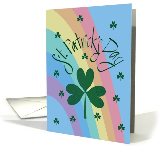 Hand Lettered St. Patrick's Day Large Green Shamrock... (1906606)