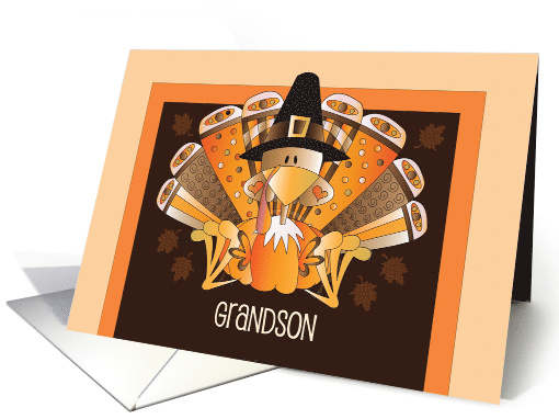 Thanksgiving Turkey for Grandson Decorated Feathers and... (1909880)