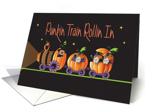 Hand Lettered Punkin Train Rollin In Bear and Mice in... (1910790)