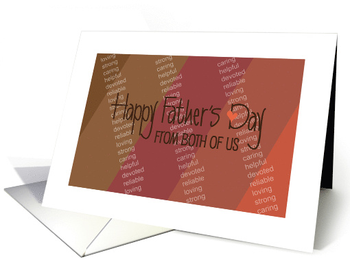 Hand Lettered Father's Day From Both of Us Diagonal... (1911256)