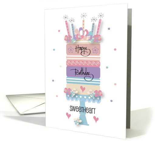 Hand Lettered Birthday for Sweetheart Fall Colorful... (1914148)