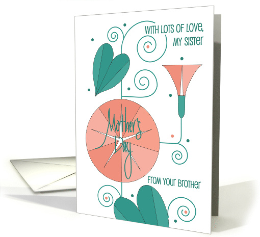 Hand Lettered Mother's Day Pink Morning Glory for Sister... (1914158)