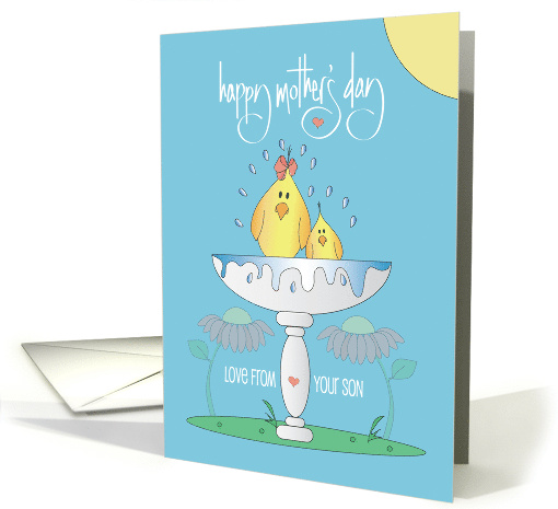 Hand Lettered Mother's Day to Mother from Son Birds in... (1915778)