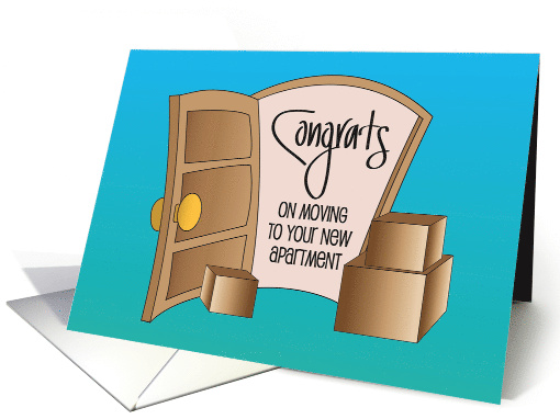 Hand Lettered Congratulations on Moving to New Apartment... (1916760)
