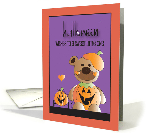 Hand Lettered Halloween for Little One Bear in Pumpkin... (1916900)