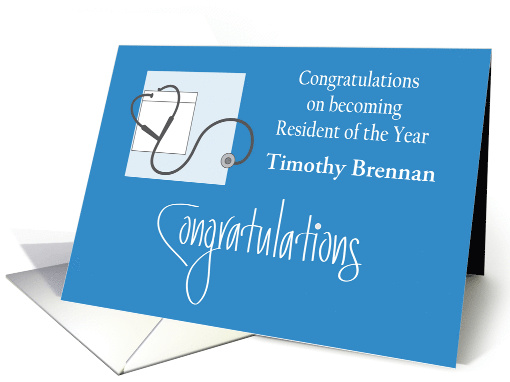 Hand Lettered Resident of the Year Congratulations with... (1917162)